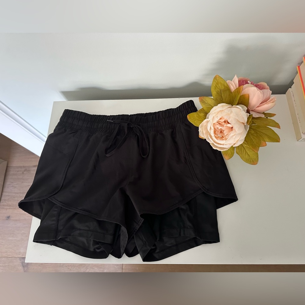 3. 90 degree black workout shorts